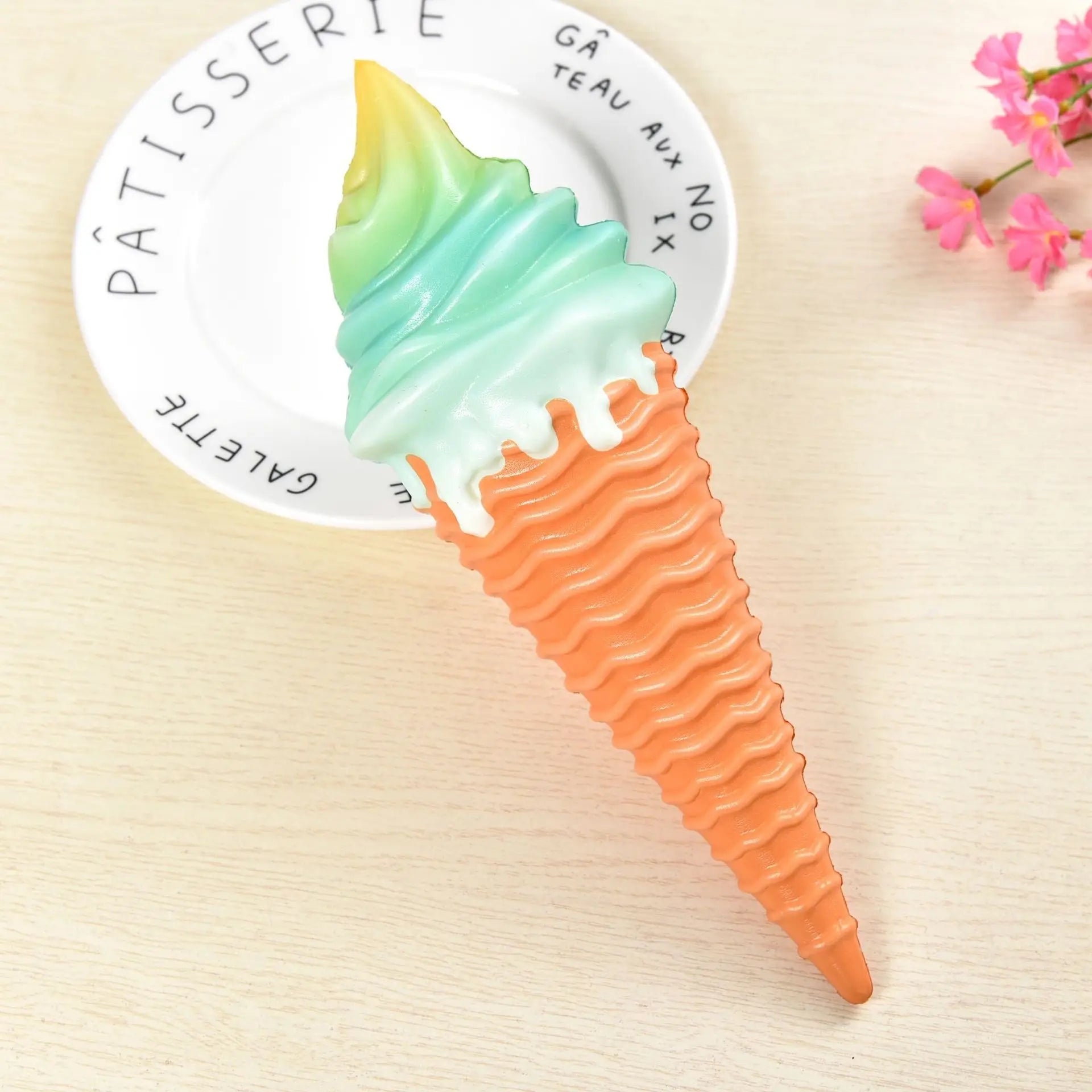 Colorful Ice Cream Squishy Toy | Slow Rising Stress Relief Squeeze