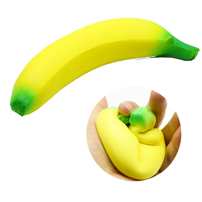 Squishy Banana Stress Relief Toy | Slow Rising Jumbo Squeeze Toy
