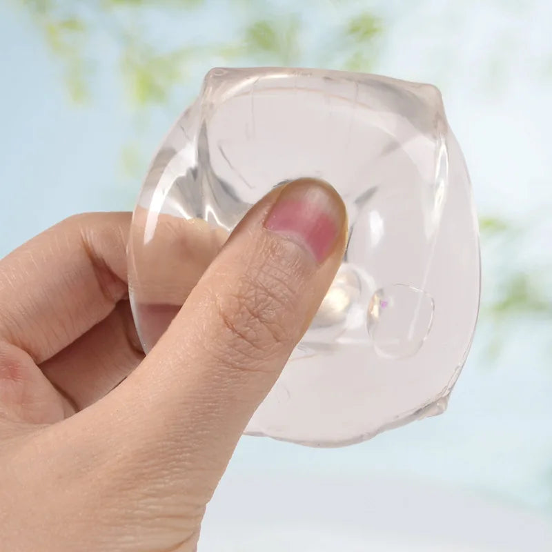Ice Cube Stress Relief Squeeze Toy | Soft TPR Slow Rebound Decompression Ball