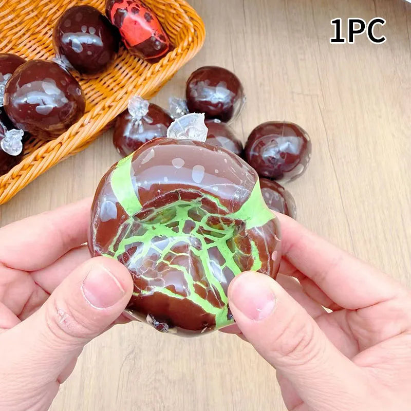 Simulation Crispy Chocolate Shell Decompression Ball | Slow Rebound Anxiety Relief Toy