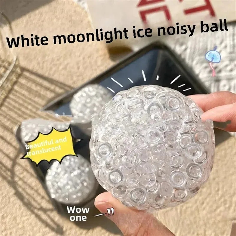 Squishy Balls Ice Beads Stress Relief Toy | Super Soft Sensory Fidget Toy for Kids Adults