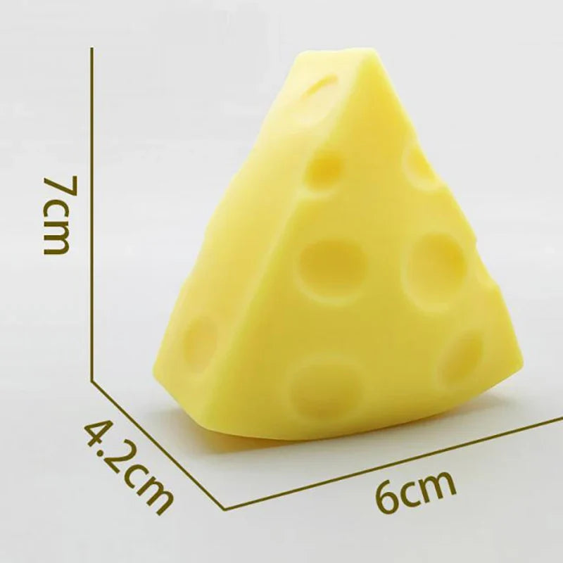 Adult Squeeze Toy Simulation Cheese Squeeze Toys | Soft Slow Rebound Stress Relief