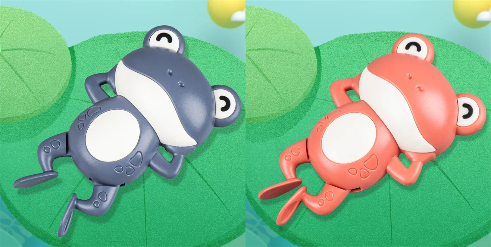 Clockwork Swim Frog Bath Toy | Toddler Bath Time Fun