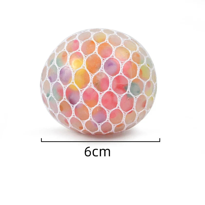 Rainbow Bead Stress Ball | Sensory Fidget Toy for Focus and Relaxation
