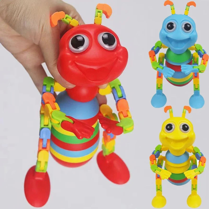 3D Sensory Stress Relief Slug Toy | Twistable Fidget Caterpillar for Anxiety