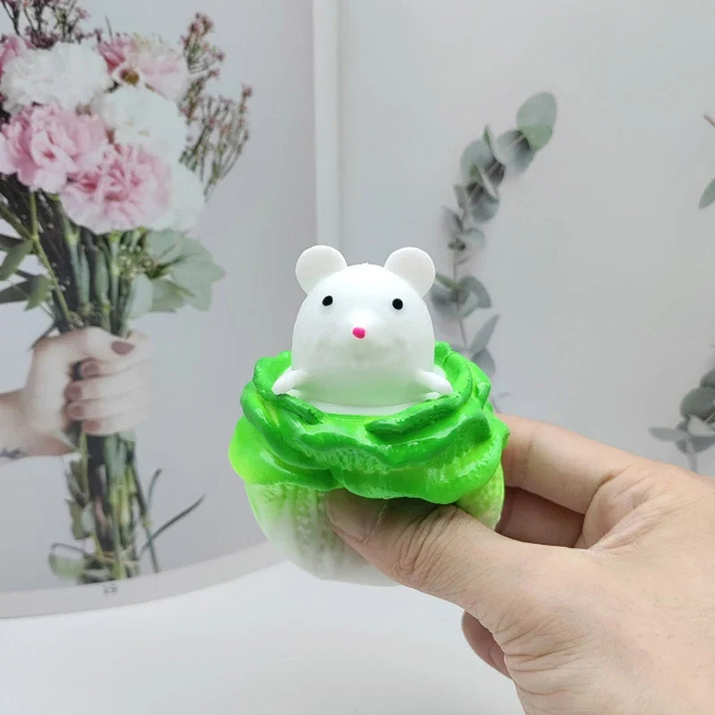 Cabbage Pig Squeeze Toy | Funny Anti-Stress Fidget Toy for Kids and Adults