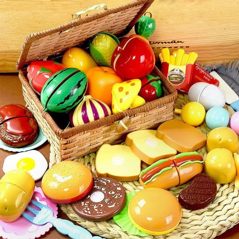 Play House Decompress Educational Toys | Montessori Simulation Fruit Puzzle Set