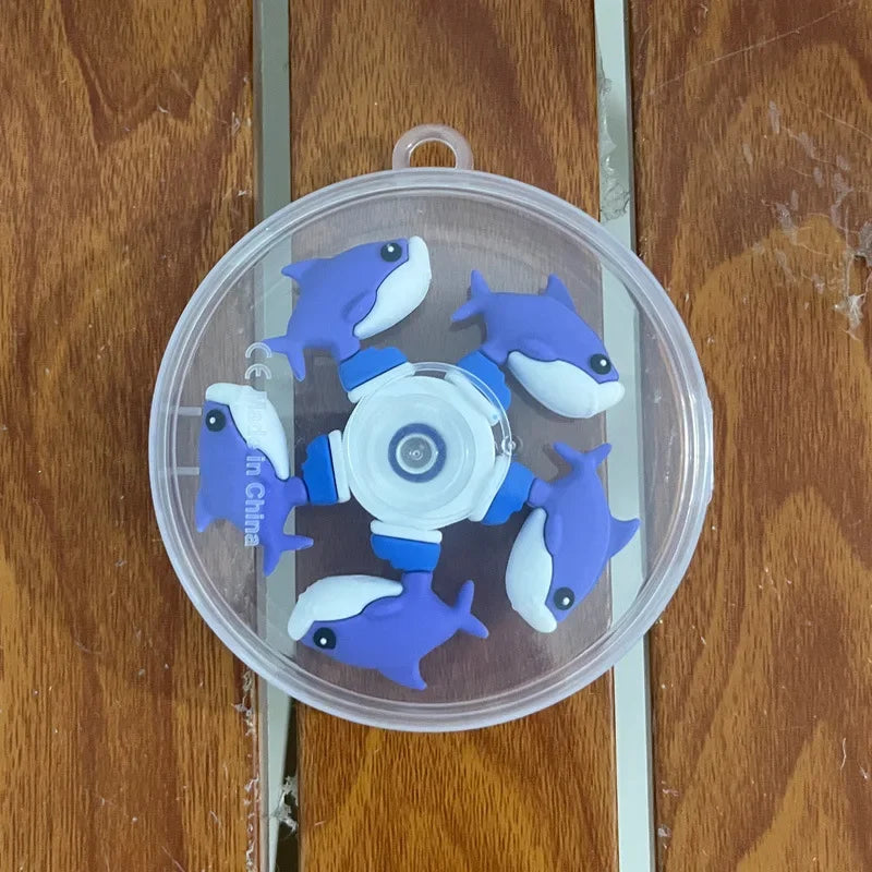 Italian Brainrot Tung Fidget Spinner Chain Toy | Deformed Antistress Hand Spinner for Adult Stress Relief