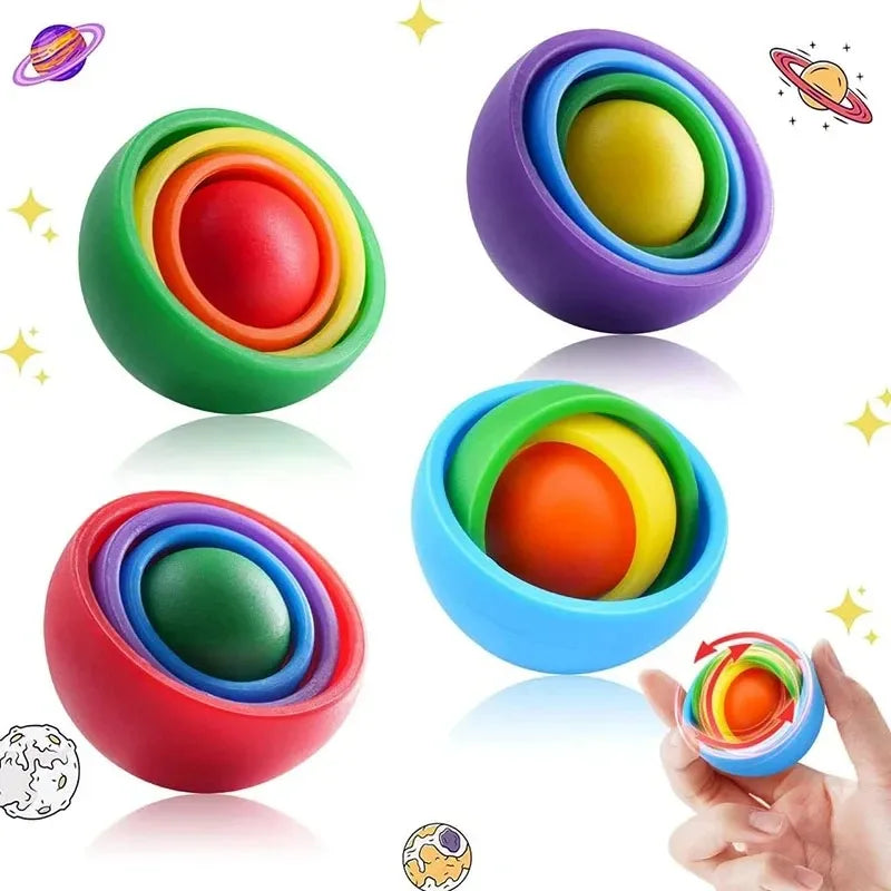 Fidget Spinner Gyro Ball | Infinite Flip Decompression Sensory Toy for ADHD and Autism