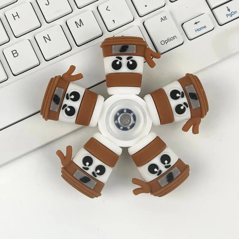 Italian Brainrot Tung Fidget Spinner Chain Toy | Deformed Antistress Hand Spinner for Adult Stress Relief