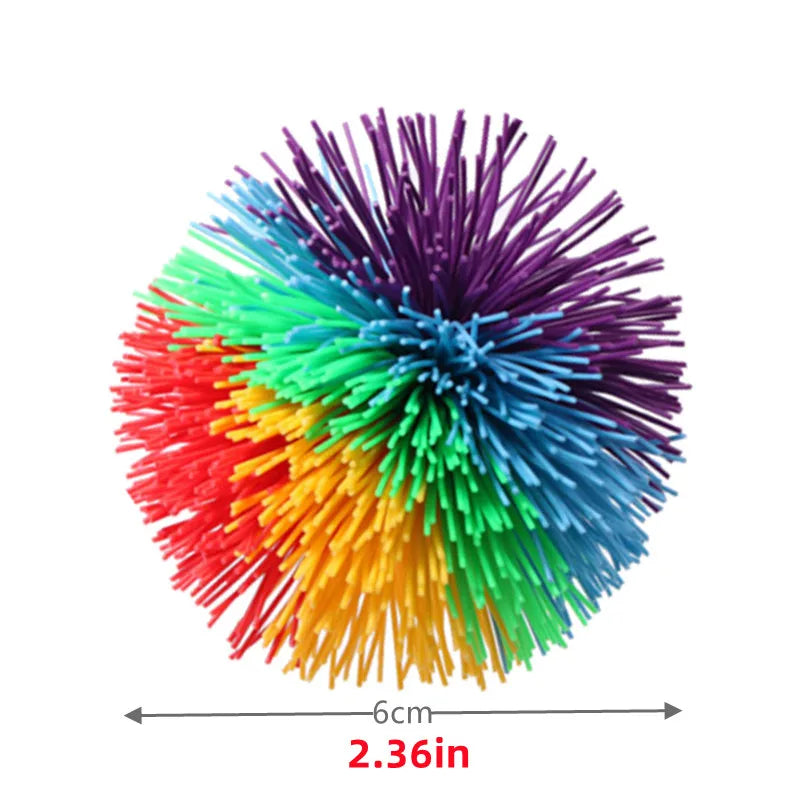Rainbow Stringy Balls Sensory Fidget Toy | Party Favors & Outdoor Fun for Kids