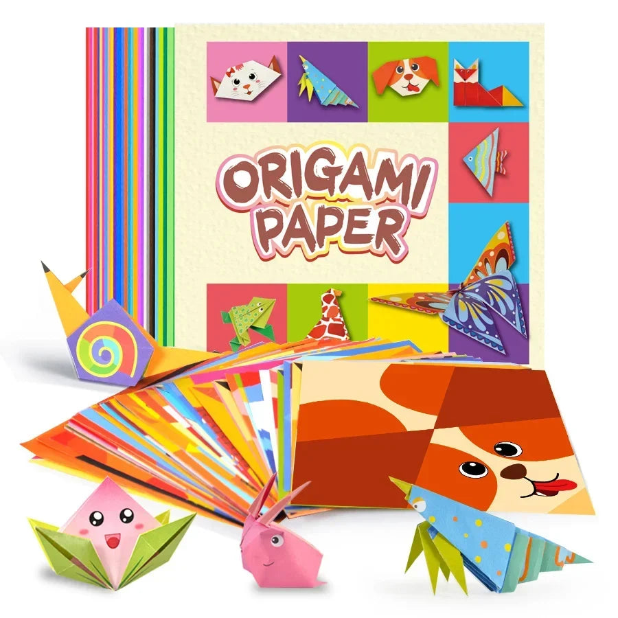 Origami Paper Set 54 Sheets | Double-Sided Folding Paper with Instructions