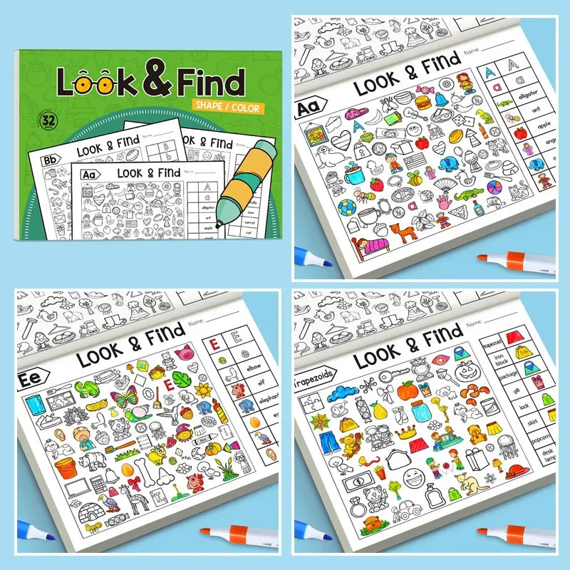 Children's Hidden Object Coloring Book | Find Items Activity Book for Kids