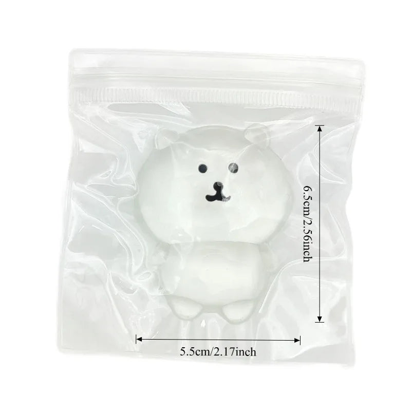 Self-Deprecating Bear Squeeze Toy | Kawaii Fidget Stress Relief Gift