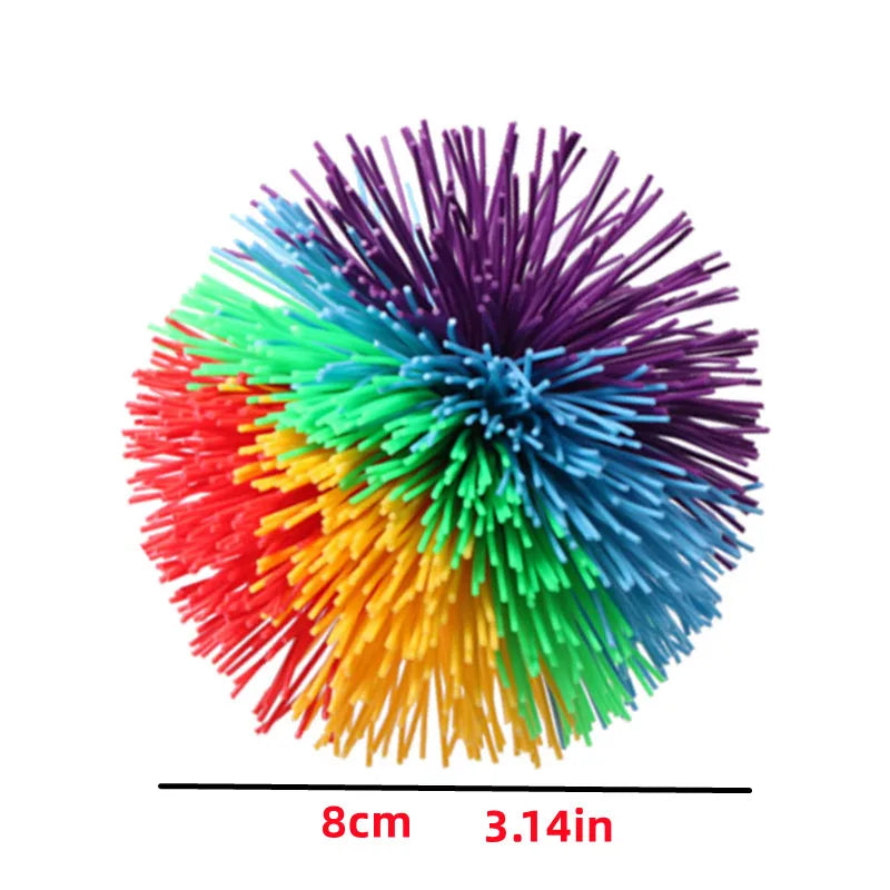 Rainbow Stringy Balls Sensory Fidget Toy | Party Favors & Outdoor Fun for Kids