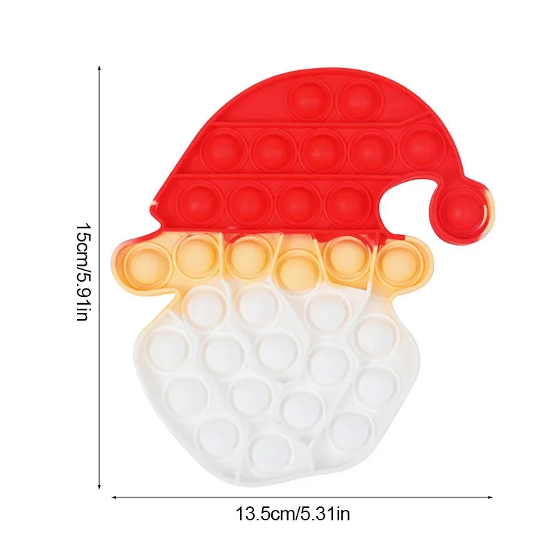 Santa Claus Pop Fidget Toy | Christmas Stress Relief Gift for Kids and Adults