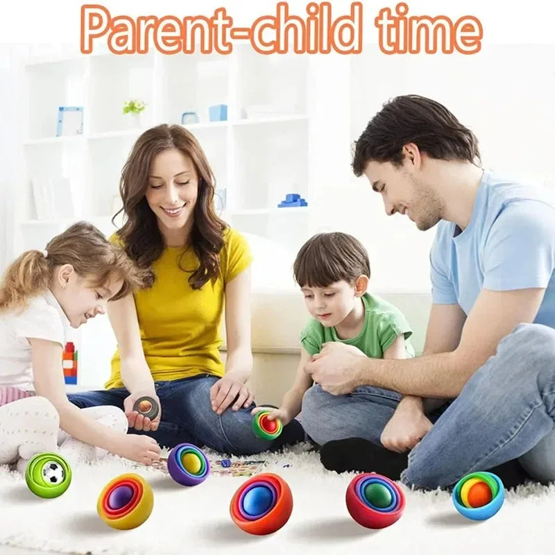 Fidget Spinner Gyro Ball | Infinite Flip Decompression Sensory Toy for ADHD and Autism
