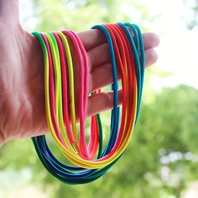 Super Elastic Jump Rope | Adjustable Rubber Jump Rope Strap for Kids and Group Play