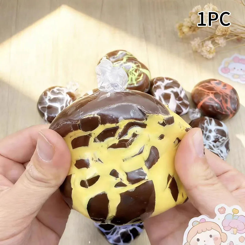 Simulation Crispy Chocolate Shell Decompression Ball | Slow Rebound Anxiety Relief Toy