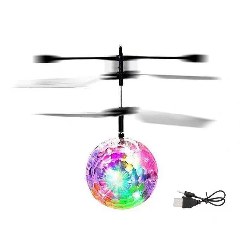 Gesture-controlled Luminous Crystal Ball Pendant | Interactive Light Toy for Kids