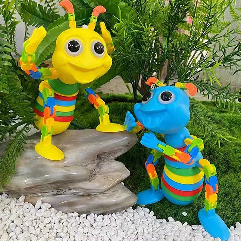 3D Sensory Stress Relief Slug Toy | Twistable Fidget Caterpillar for Anxiety