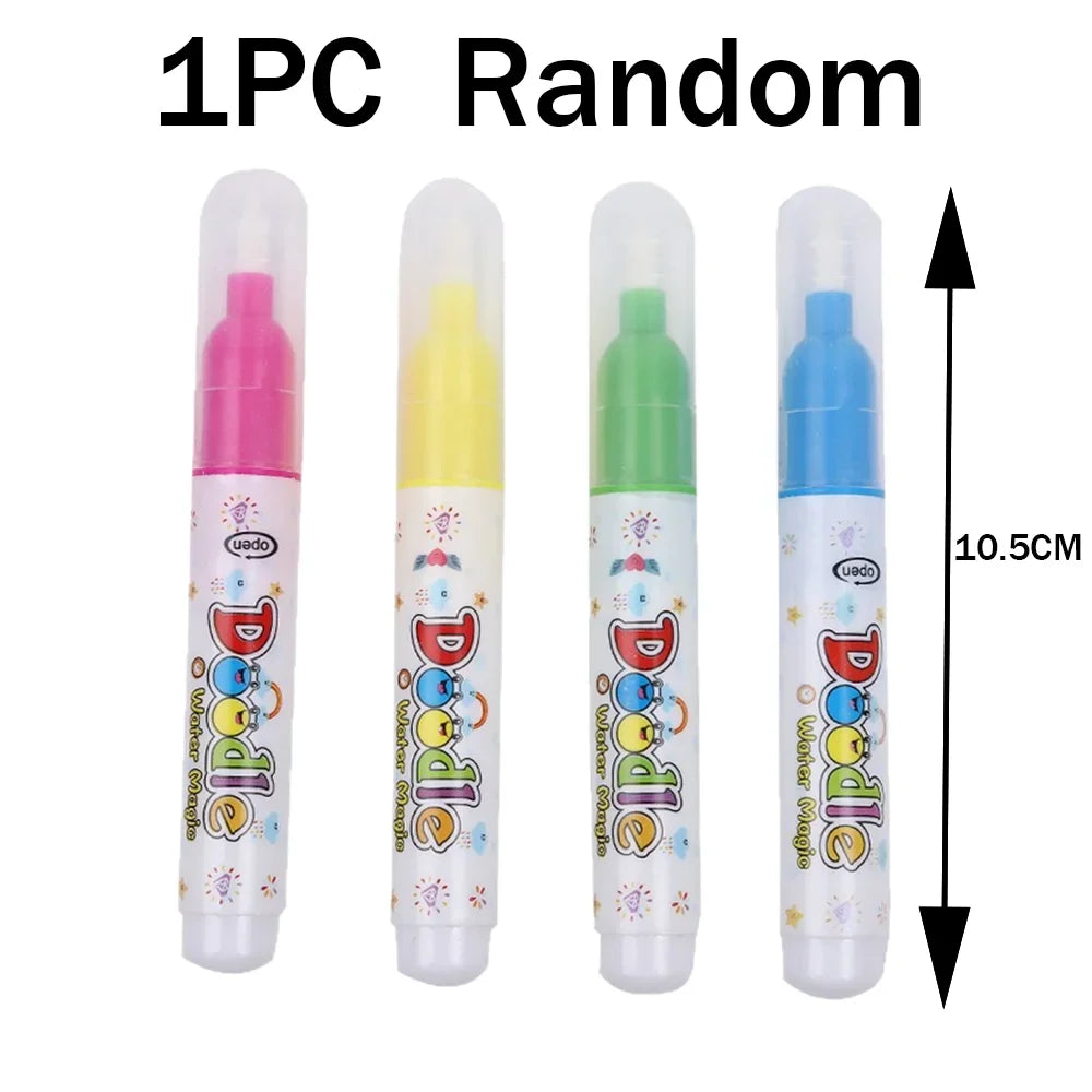 Kids Reusable Water Drawing Book | Mess-Free Magic Painting Pad with Water Pen for Toddlers