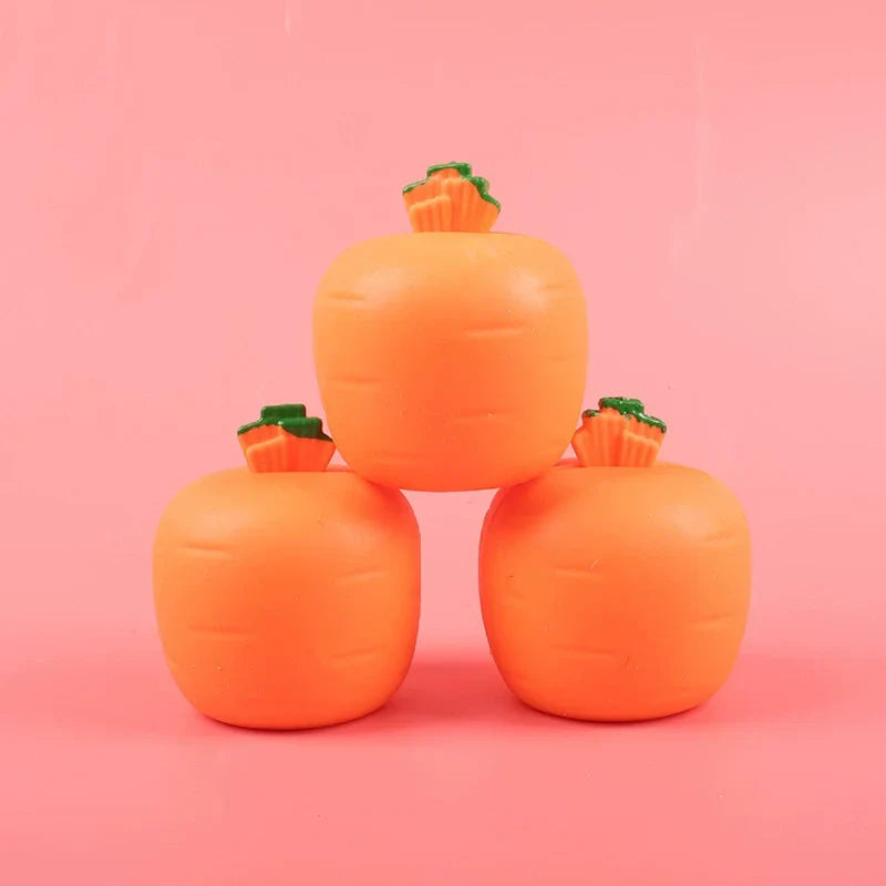 Squishy Carrot Rabbit Squeeze Telescopic Toys | Stress Relief Pinch Music Toy for Kids and Adults