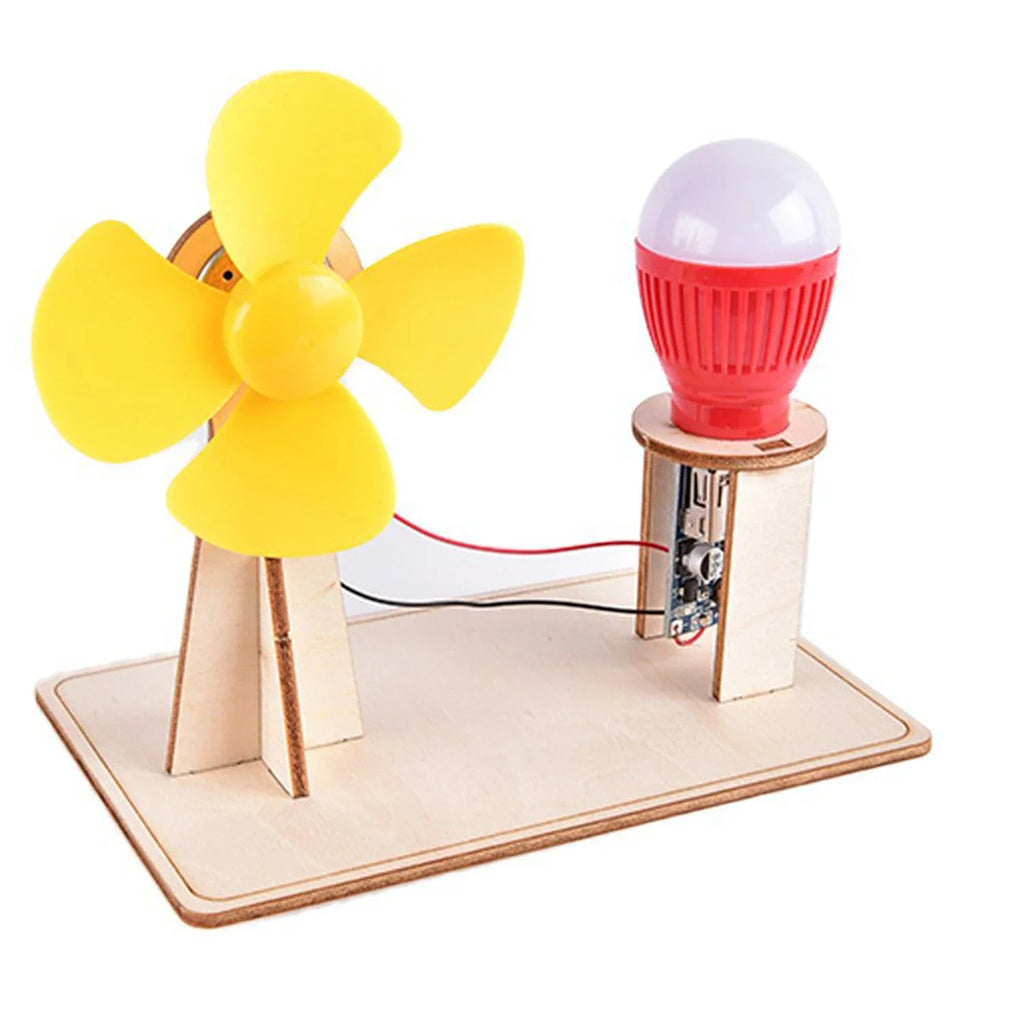 Wooden Wind Generator Model | Kids Science Toy Physics Kit