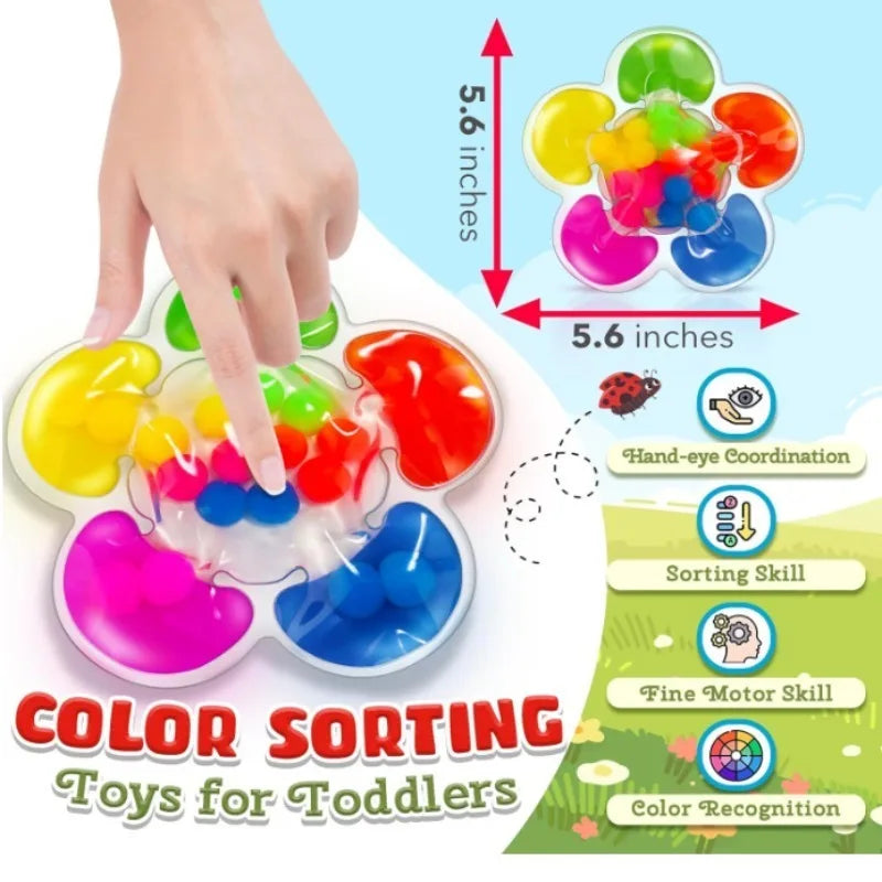 Color Sorting Toy for Toddlers | Fine Motor Skills and Color Learning Activity
