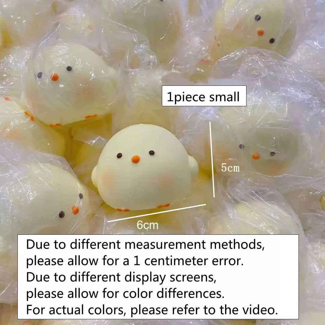 Cute Chick Squishy Squeeze Toy | Slow Rising Stress Relief Sensory Fidget for Anxiety and ADHD