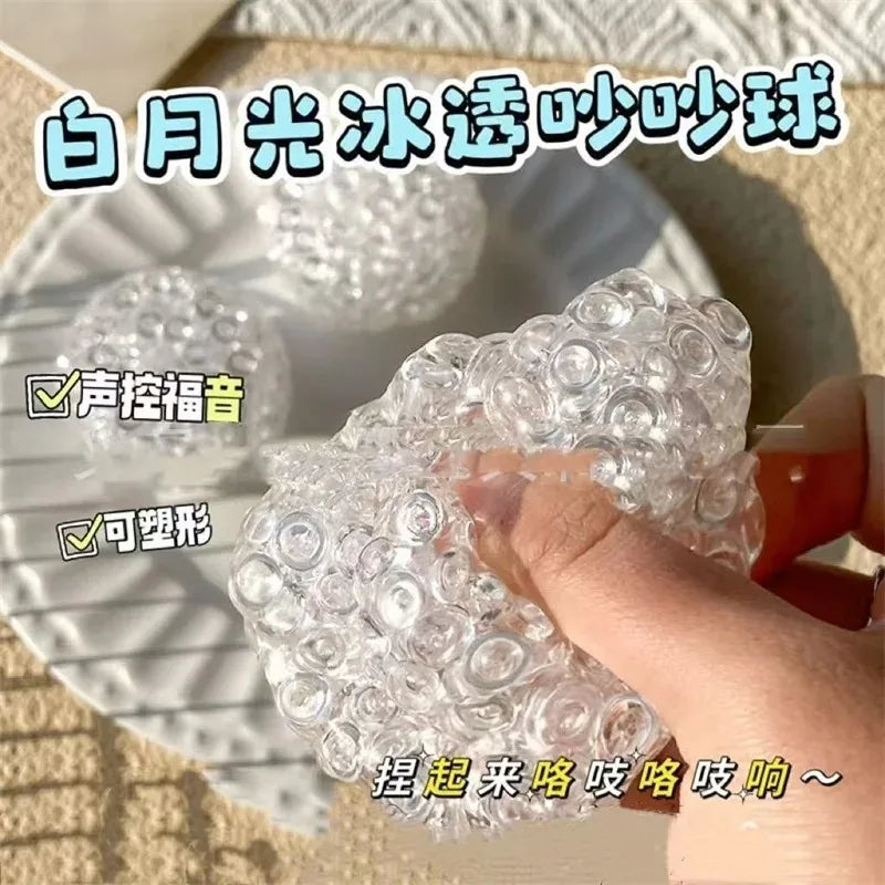 Squishy Balls Ice Beads Stress Relief Toy | Super Soft Sensory Fidget Toy for Kids Adults
