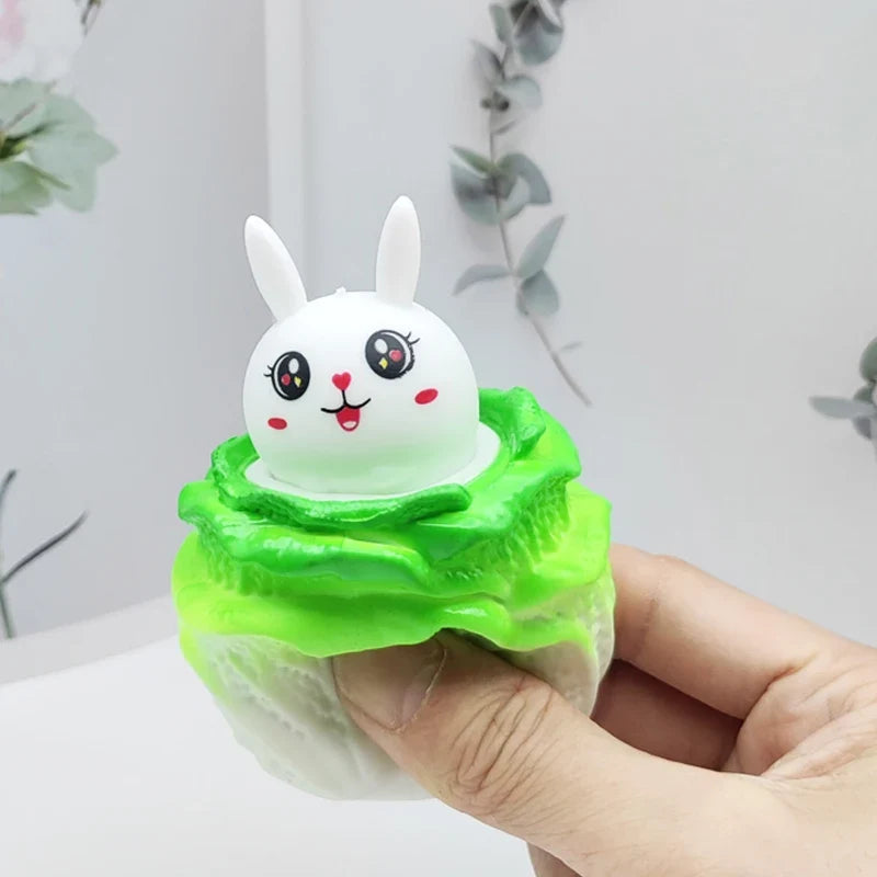 Cabbage Pig Squeeze Toy | Funny Anti-Stress Fidget Toy for Kids and Adults