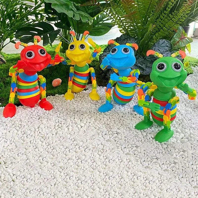 3D Sensory Stress Relief Slug Toy | Twistable Fidget Caterpillar for Anxiety