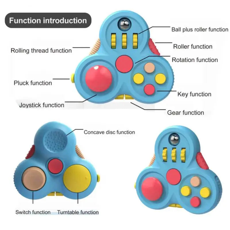 10 in 1 Fidget Pad | Antistress Fidget Toy Pack for Autism and ADHD