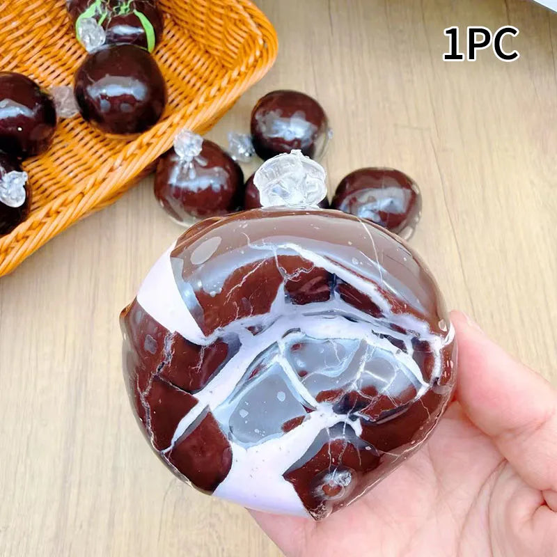 Simulation Crispy Chocolate Shell Decompression Ball | Slow Rebound Anxiety Relief Toy