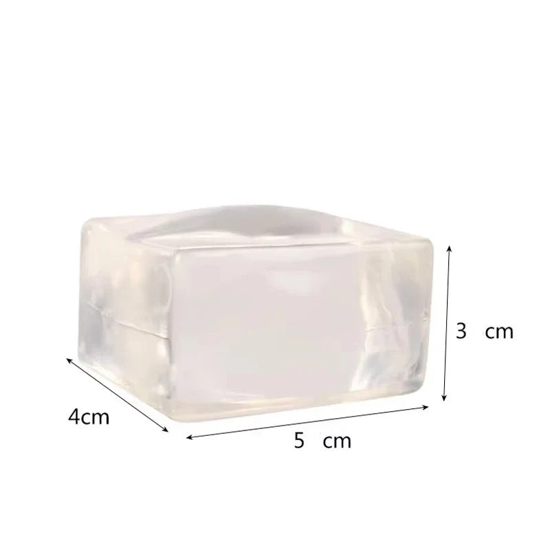 Ice Cube Stress Relief Squeeze Toy | Soft TPR Slow Rebound Decompression Ball