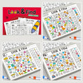 Look and Find Shape/Color Workbook | Children's Search and Coloring Activity Book
