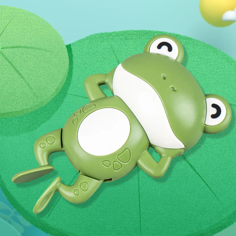 Clockwork Swim Frog Bath Toy | Toddler Bath Time Fun