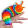 Colorful Slug Stress Relieving Toy | Bizarre Caterpillar Simulation Squeeze Puzzle