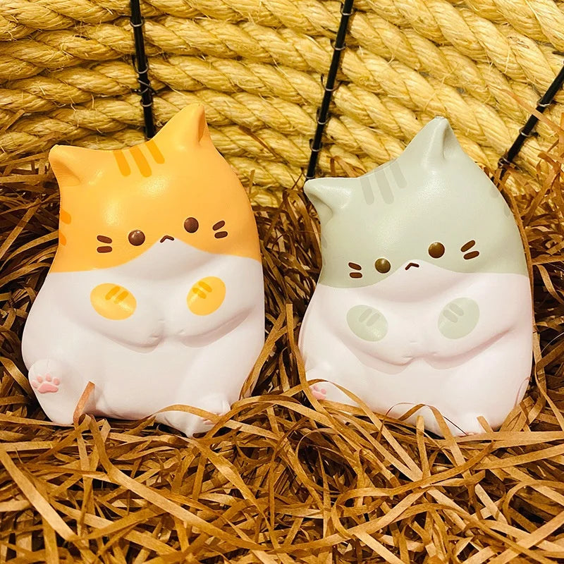 Cat Slow Rising Squishy Toy | Kawaii Cat Stress Ball for Desk Gift
