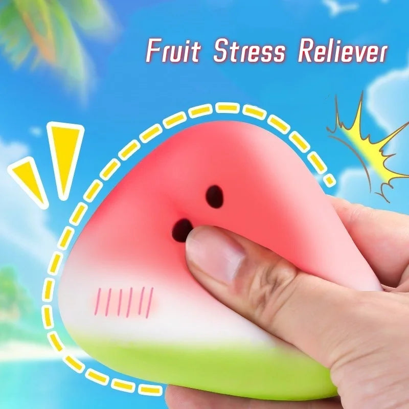 Watermelon Squishy Fidget Toy | Slow Rising Fruit Stress Reliever for Kids and Adults