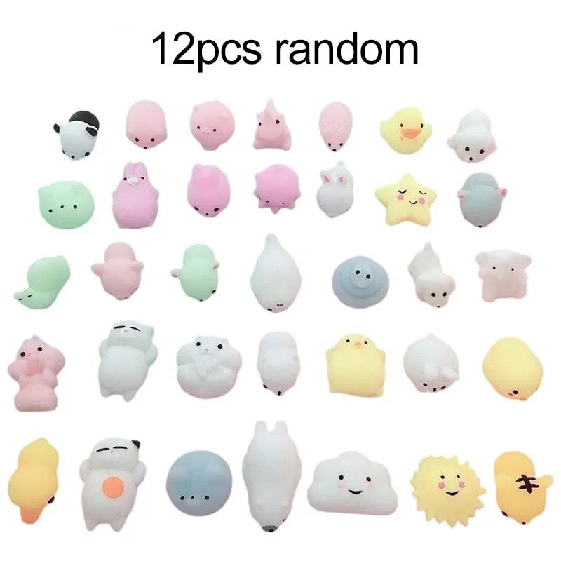 Cute Squishy Fidget Toy | Kawaii Mochi Cat Stress Reliever for Kids and Adults