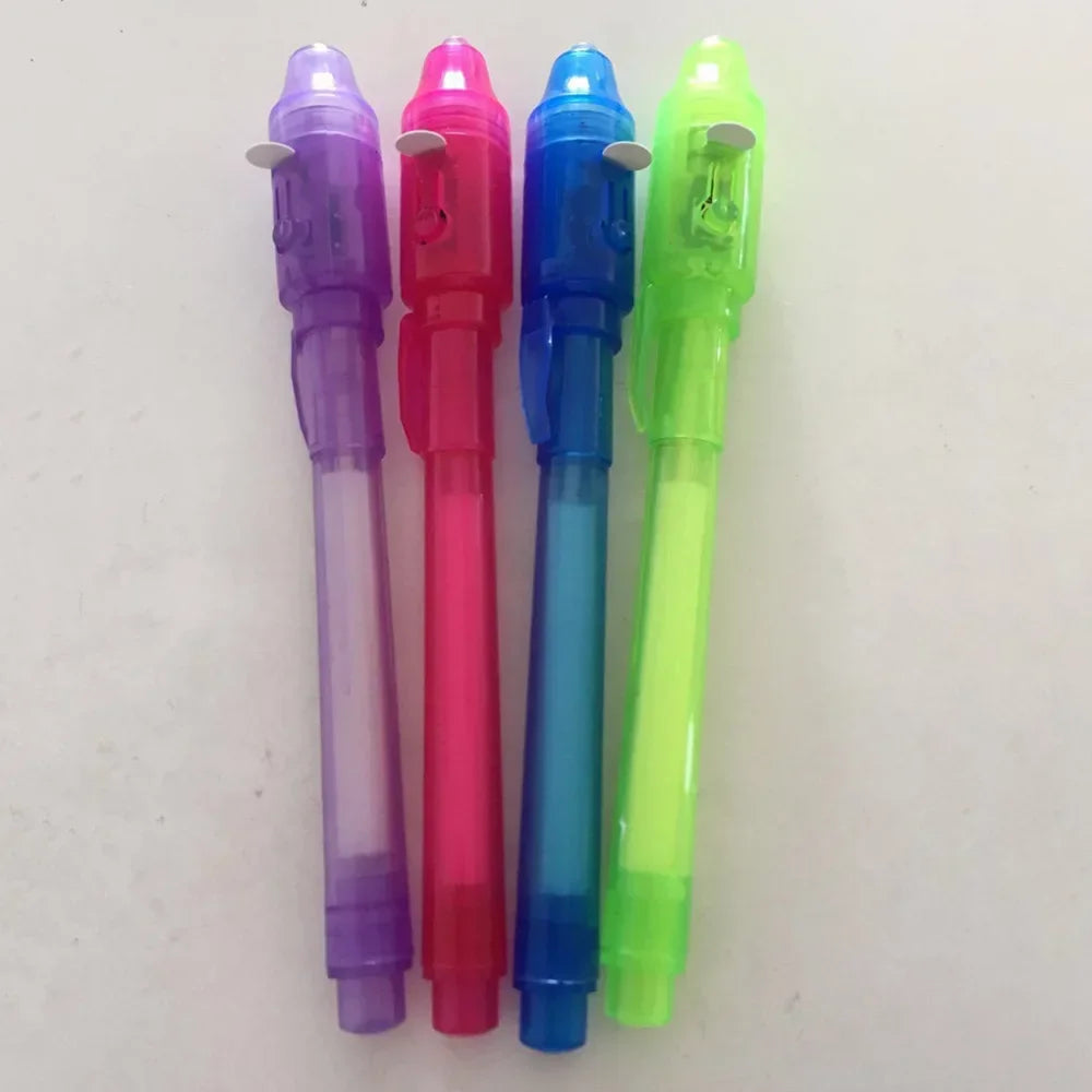 Luminous Light Pen Set | Magic Purple 2-in-1 UV Black Light Combo for Kids