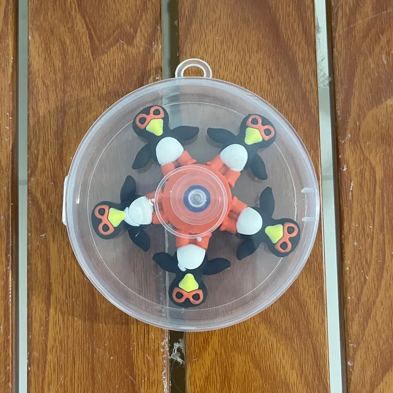 Italian Brainrot Tung Fidget Spinner Chain Toy | Deformed Antistress Hand Spinner for Adult Stress Relief