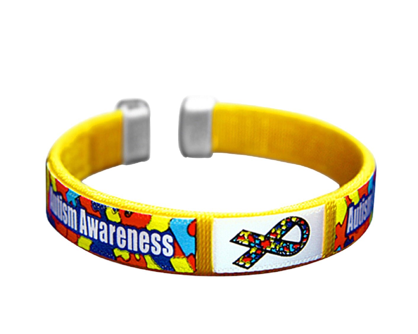 10 Pack Autism Awareness Bangle Bracelets