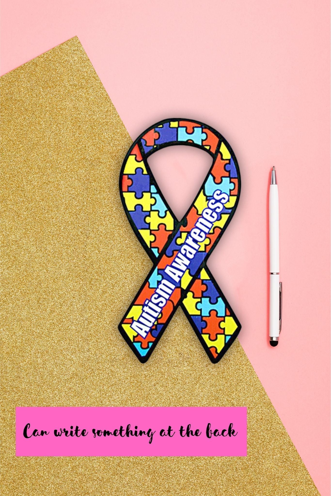 Autism Awareness Paper Ribbons (50/Pack)