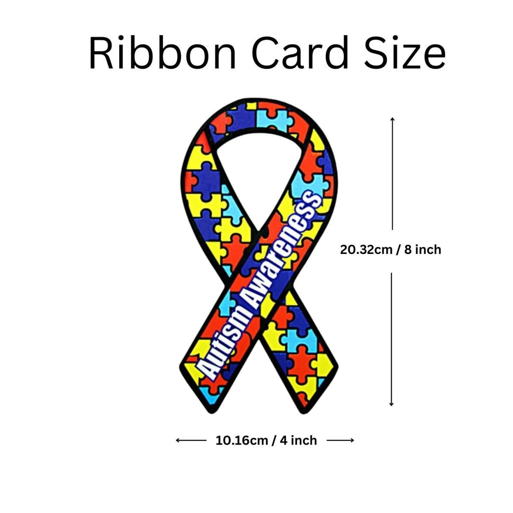 Autism Awareness Paper Ribbons (50/Pack)