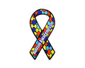 Autism Awareness Paper Ribbons (50/Pack)