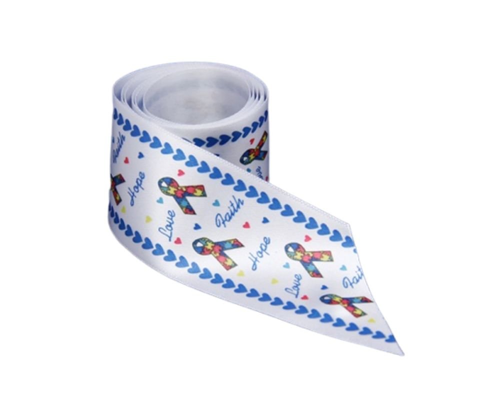 Satin Autism Ribbon