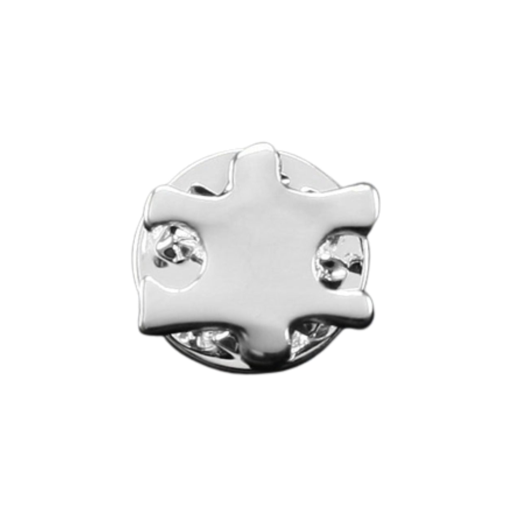 10 Pack Small Silver Autism Awareness Puzzle Lapel Pins